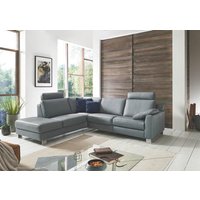 Ecksofa Leder Marine Blau 235x259 cm von HUKLA