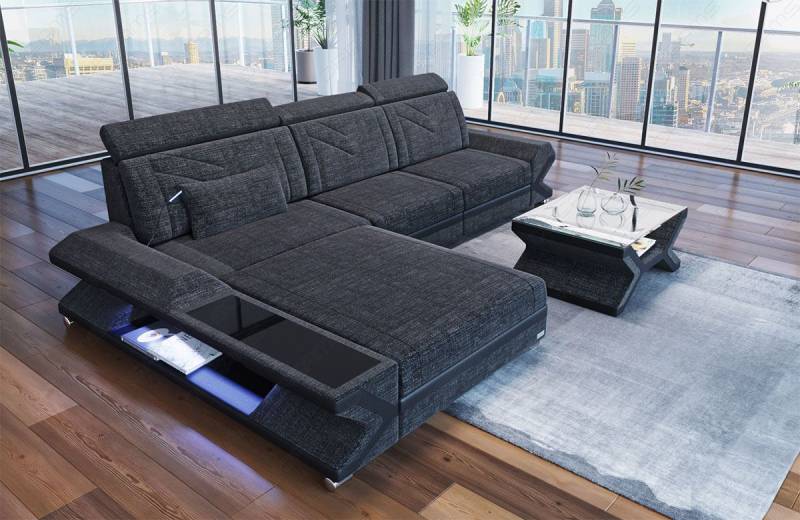 Ecksofa Napoli aus Stoff – Komfort & Stil