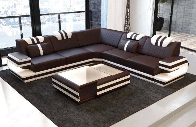 Ecksofa Ragusa – Edles Ledersofa für Ihr Zuhause