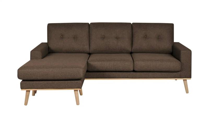 Ecksofa beidseitig stellbar Cristy ¦ braun ¦ Maße (cm): B: 211 H: 88 T: 139.0 Polstermöbel > Sofas > Ecksofas - Höffner