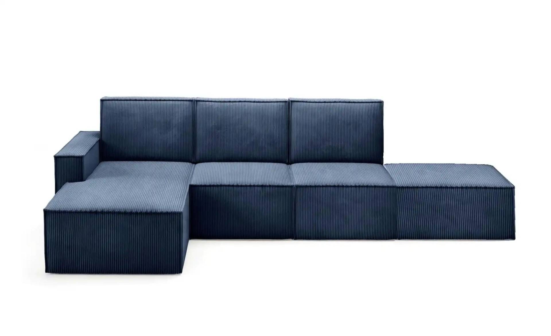 Ecksofa mit Pouf Orto ¦ blau ¦ Maße (cm): B: 329 H: 93 Polstermöbel > Sofas > Ecksofas - Möbel Kraft