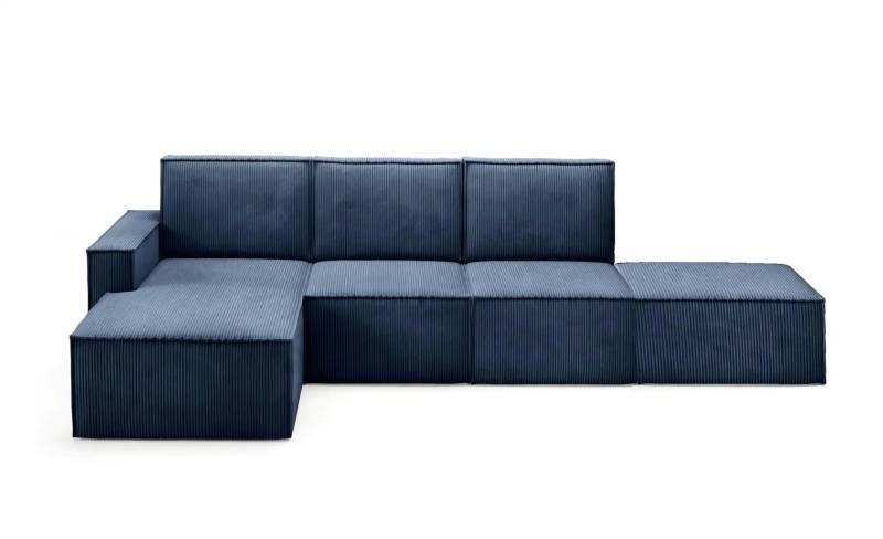 Ecksofa mit Pouf Orto ¦ blau ¦ Maße (cm): B: 329 H: 93 Polstermöbel > Sofas > Ecksofas - Möbel Kraft