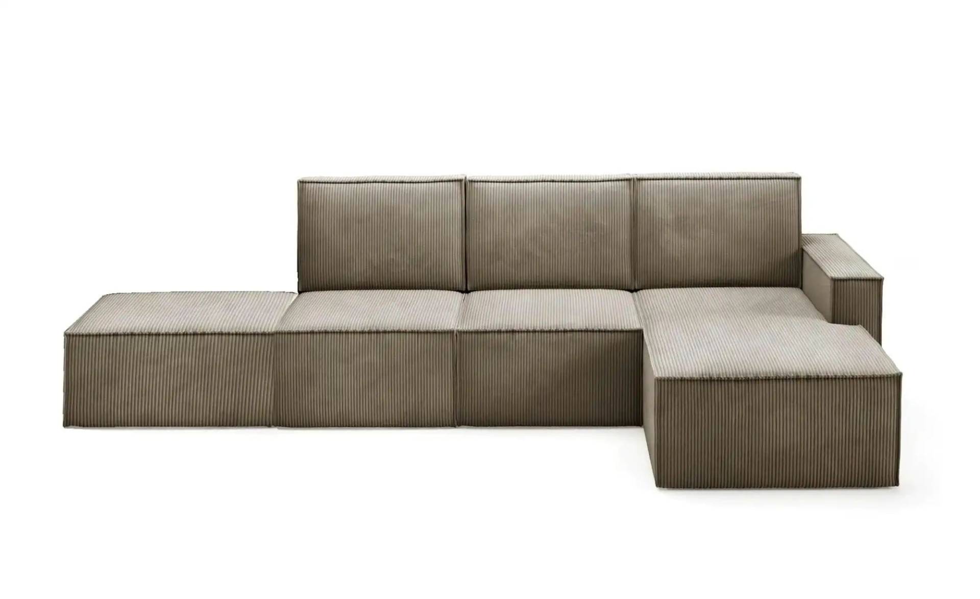 Ecksofa mit Pouf Orto ¦ braun ¦ Maße (cm): B: 329 H: 93 Polstermöbel > Sofas > Ecksofas - Möbel Kraft