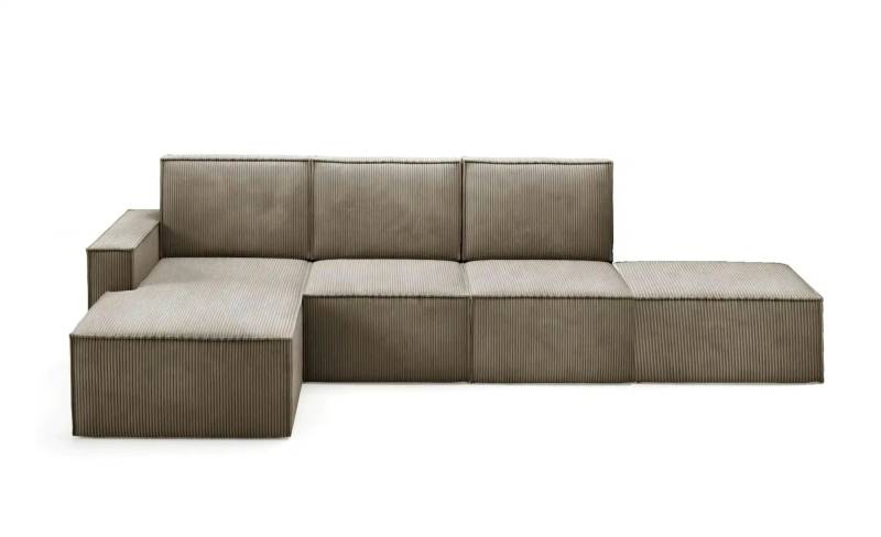 Ecksofa mit Pouf Orto ¦ braun ¦ Maße (cm): B: 329 H: 93 Polstermöbel > Sofas > Ecksofas - Möbel Kraft