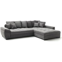 Ecksofa ca. 323x222 cm einmalig variabel montierbar Bezug Miami 06 Rock / Grau