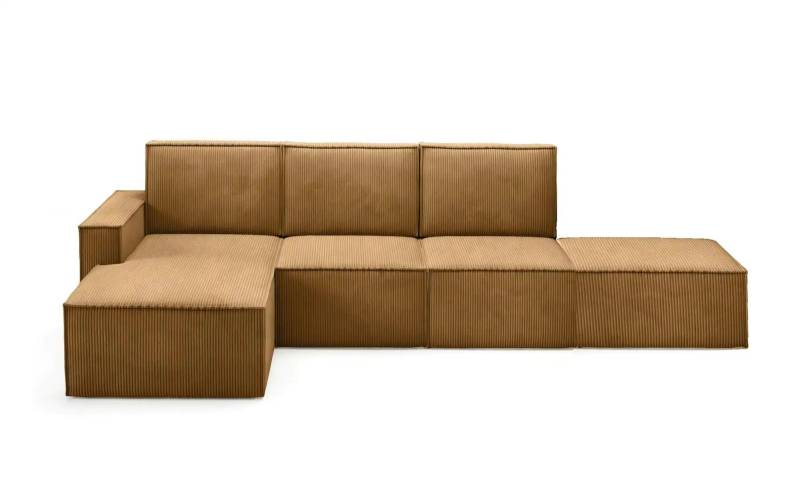 Ecksofa mit Pouf Orto ¦ gelb ¦ Maße (cm): B: 329 H: 93 Polstermöbel > Sofas > Ecksofas - Möbel Kraft
