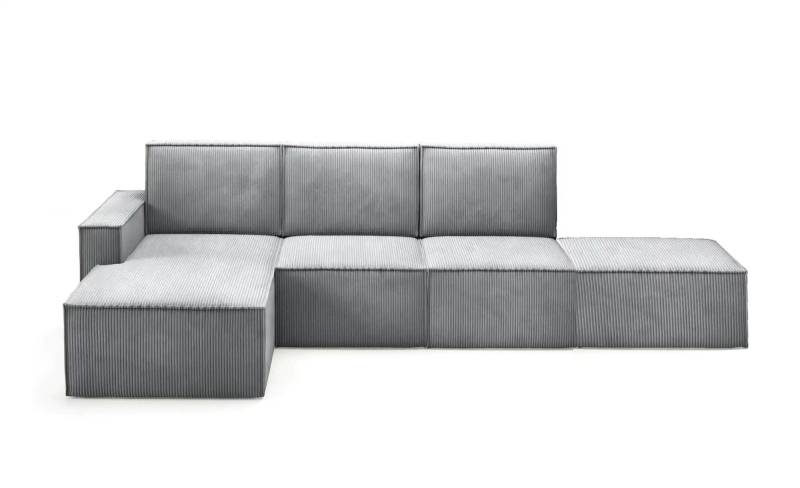 Ecksofa mit Pouf Orto ¦ grau ¦ Maße (cm): B: 329 H: 93 Polstermöbel > Sofas > Ecksofas - Höffner