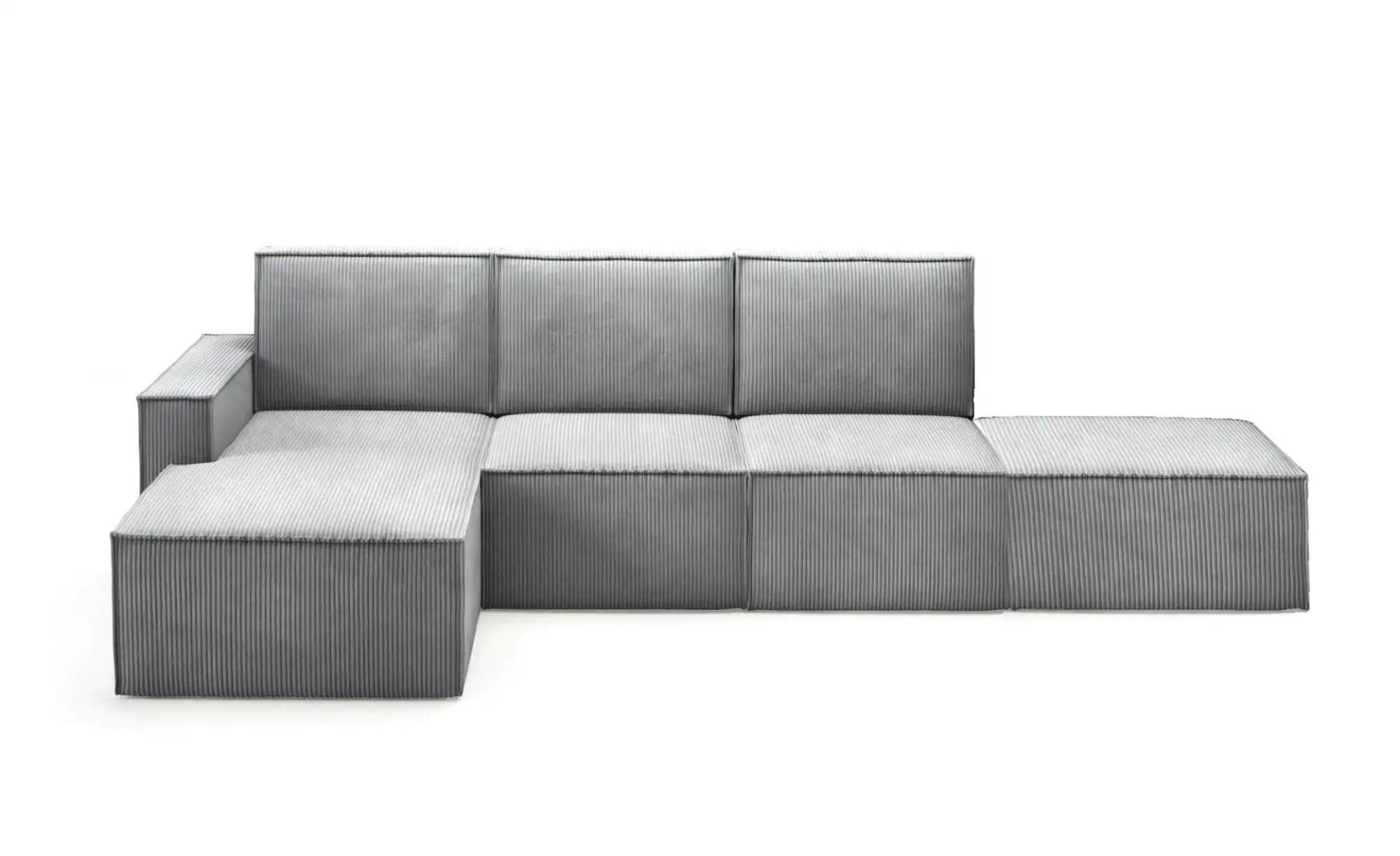 Ecksofa mit Pouf Orto ¦ grau ¦ Maße (cm): B: 329 H: 93 Polstermöbel > Sofas > Ecksofas - Möbel Kraft