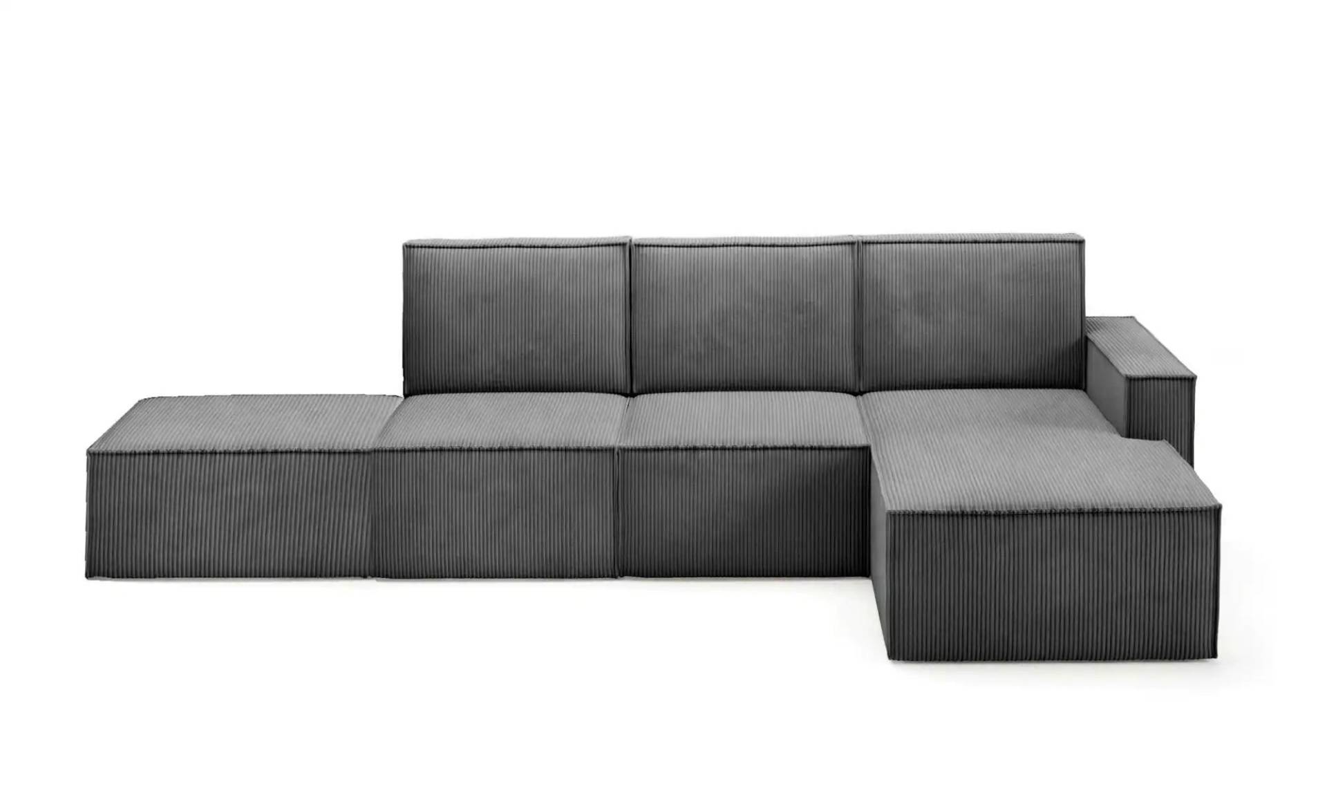 Ecksofa mit Pouf Orto ¦ grau ¦ Maße (cm): B: 329 H: 93 Polstermöbel > Sofas > Ecksofas - Möbel Kraft