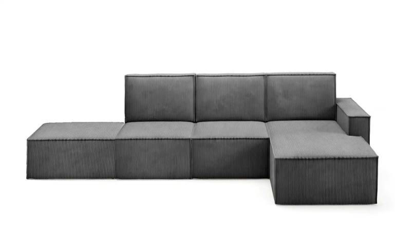 Ecksofa mit Pouf Orto ¦ grau ¦ Maße (cm): B: 329 H: 93 Polstermöbel > Sofas > Ecksofas - Möbel Kraft