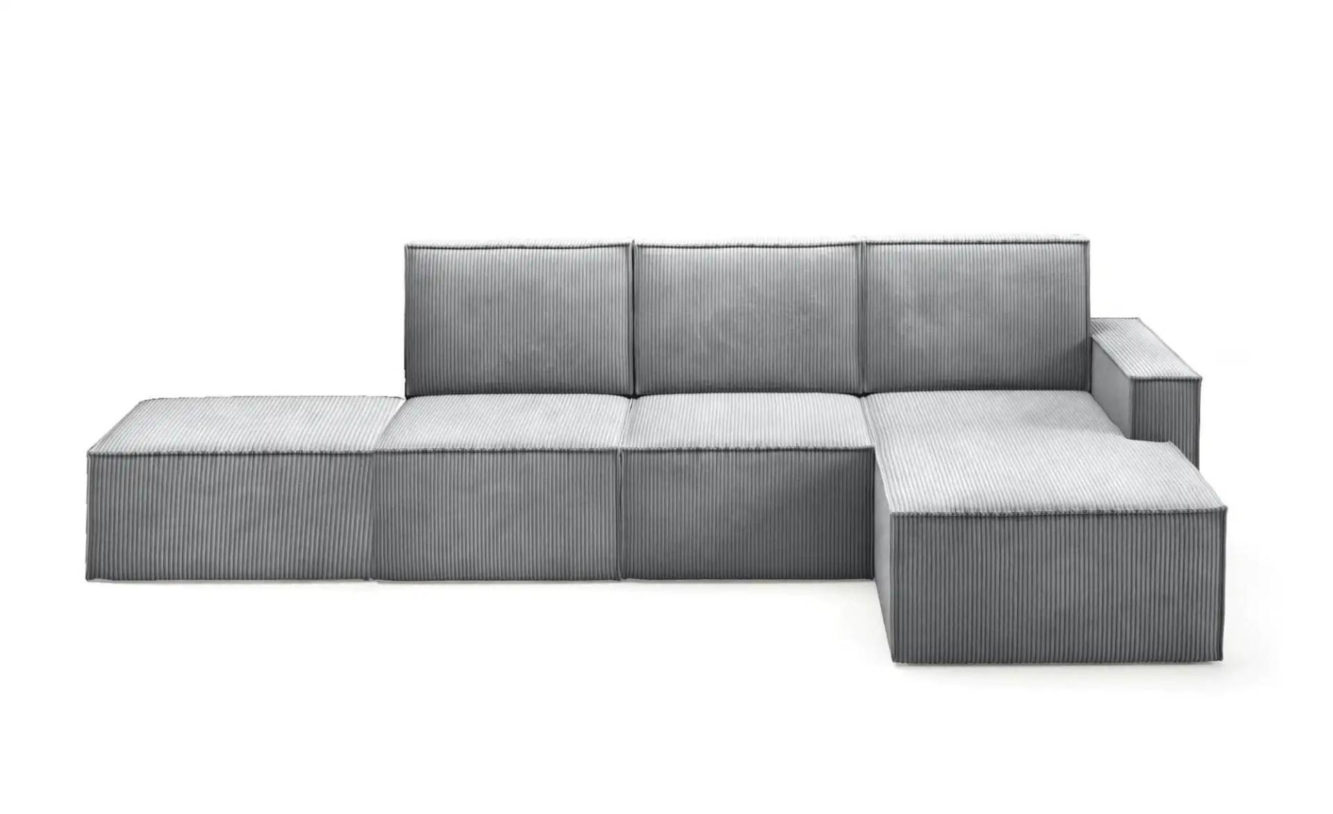 Ecksofa mit Pouf Orto ¦ grau ¦ Maße (cm): B: 329 H: 93 Polstermöbel > Sofas > Ecksofas - Möbel Kraft