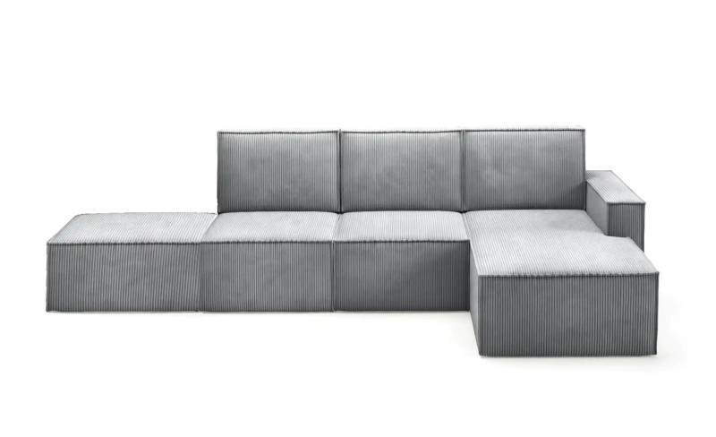 Ecksofa mit Pouf Orto ¦ grau ¦ Maße (cm): B: 329 H: 93 Polstermöbel > Sofas > Ecksofas - Möbel Kraft