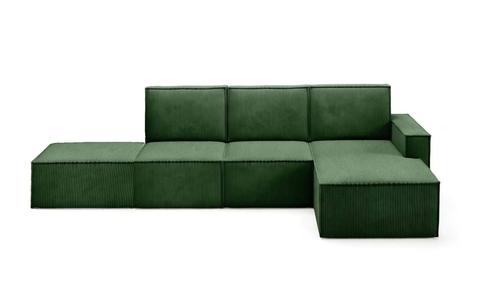 Ecksofa mit Pouf Orto ¦ grün ¦ Maße (cm): B: 329 H: 93 Polstermöbel > Sofas > Ecksofas - Möbel Kraft
