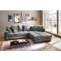 Ecksofa inkl. 7 Rückenkissen variabel montierbar ca. 304x228 cm Anthrazit