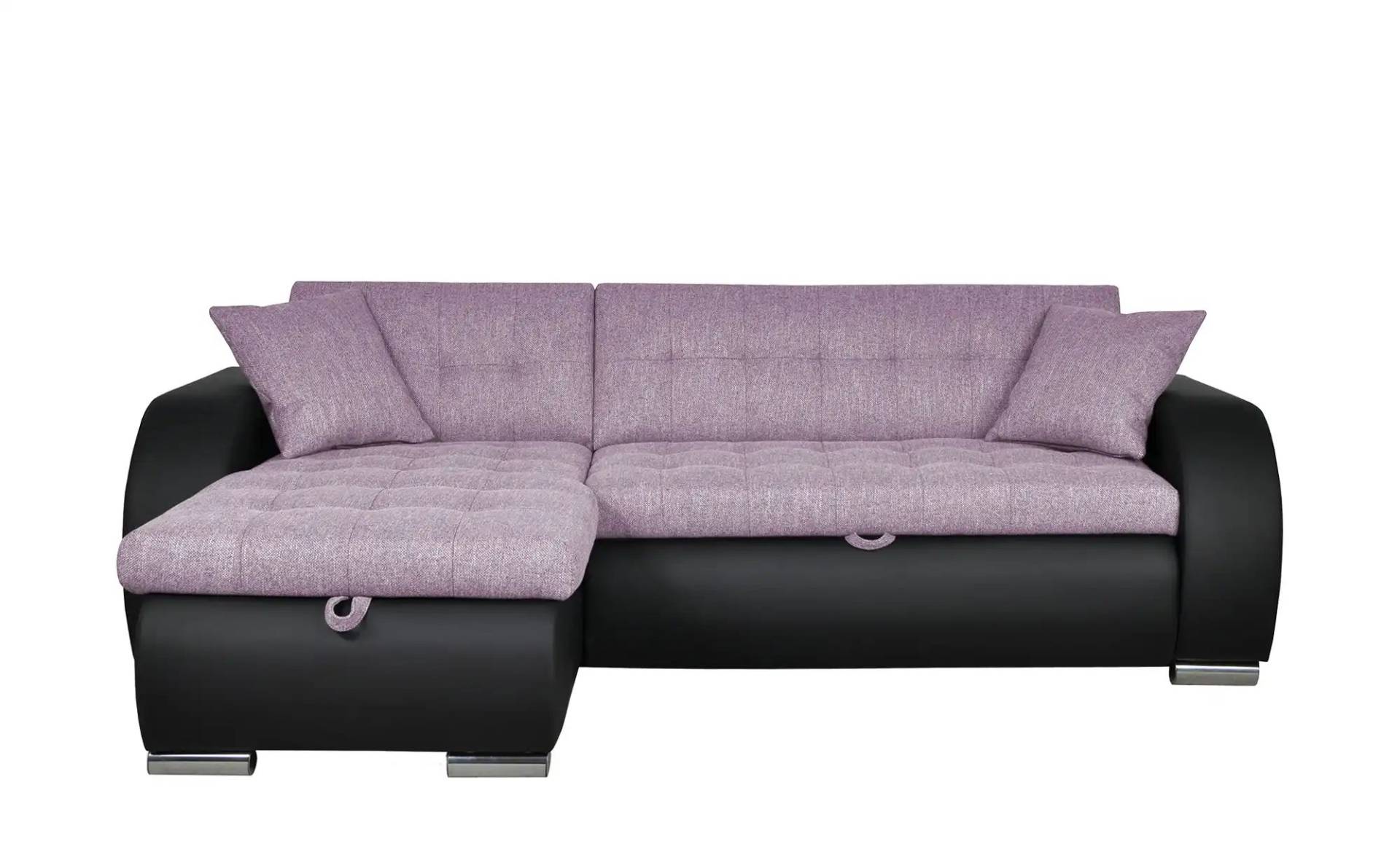 Ecksofa ¦ lila/violett ¦ Maße (cm): B: 242 H: 80 T: 161 Polstermöbel > Sofas > Ecksofas - Möbel Kraft