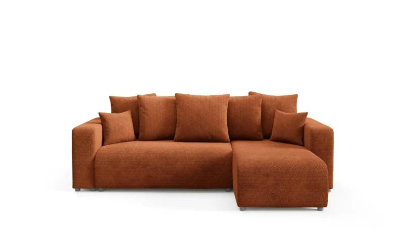 Ecksofa mit Schlaffunktion Evora ¦ kupfer ¦ Maße (cm): B: 247 H: 88 Polstermöbel > Sofas > Ecksofas - Höffner