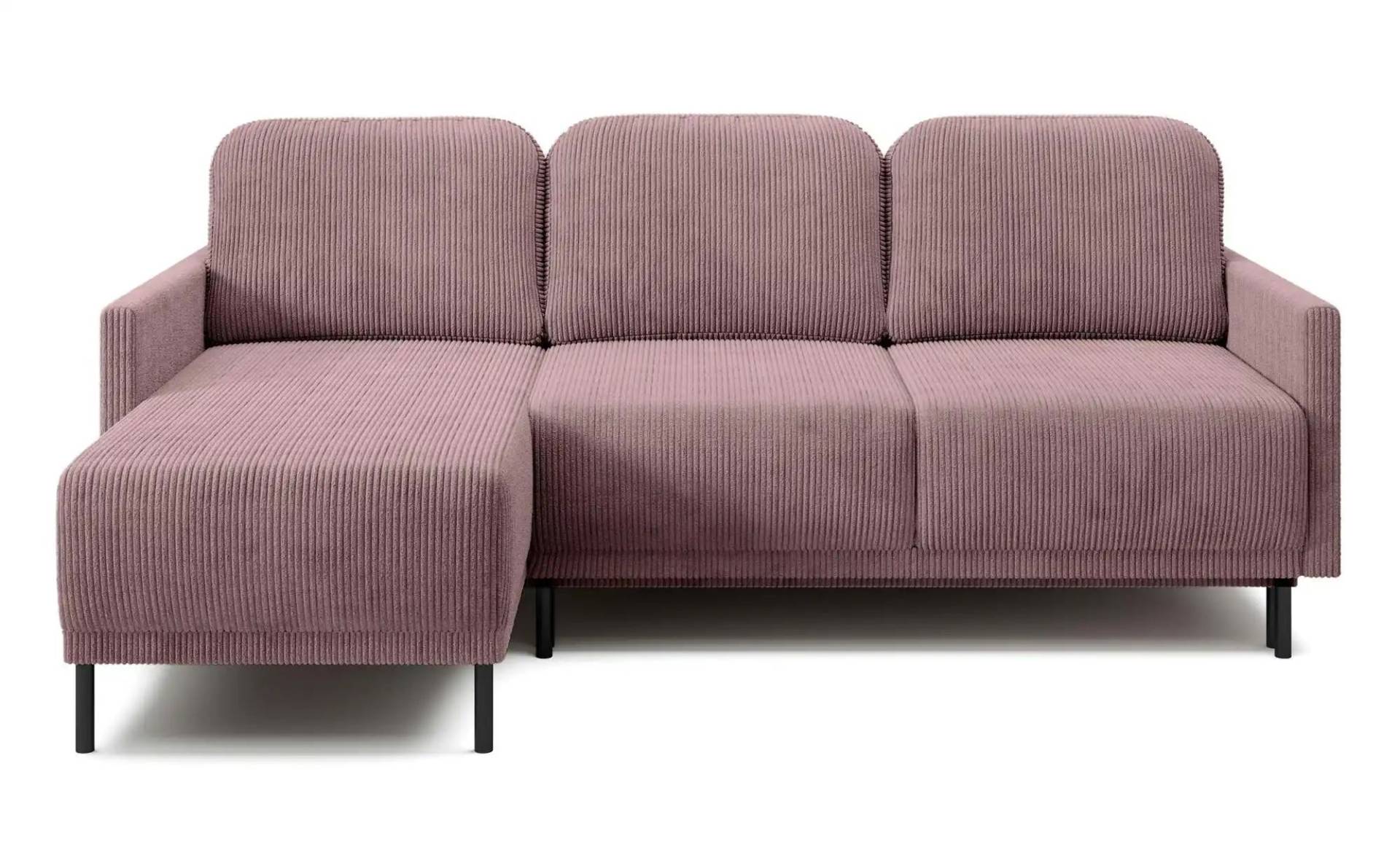Ecksofa mit Schlaffunktion Hamiel ¦ rosa/pink ¦ Maße (cm): B: 212 H: 87 Polstermöbel > Sofas > Ecksofas - Möbel Kraft