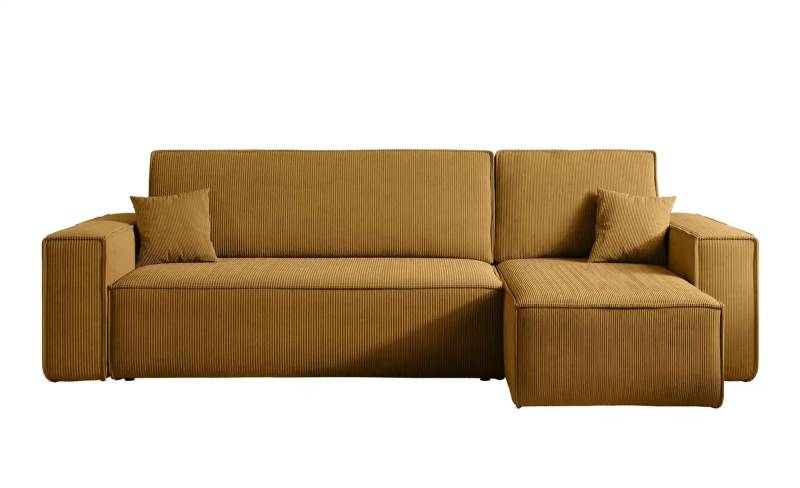Ecksofa mit Schlaffunktion Scarlo  ¦ gelb ¦ Maße (cm): B: 244 H: 83 Polstermöbel > Sofas > Ecksofas - Höffner