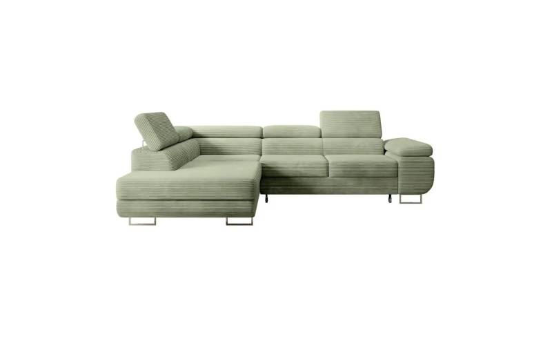 Ecksofa mit Schlaffunktion Stevil ¦ grün ¦ Maße (cm): B: 275 H: 90 Polstermöbel > Sofas > Ecksofas - Höffner