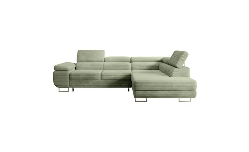 Ecksofa mit Schlaffunktion Stevil ¦ grün ¦ Maße (cm): B: 275 H: 90 Polstermöbel > Sofas > Ecksofas - Höffner