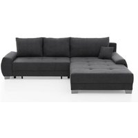 Ecksofa re./li. montierbar inkl. Gästebett + Bettkasten INDIGO Camaro grau Ecksofa re./li. montierbar inkl. Gästebett + Bettkasten INDIGO Camaro grau