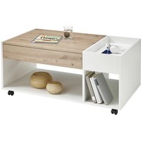 Couchtisch Eiche Artisan Nachbildung weiß B/H/T: ca. 110x44x60 cm Couchtisch Eiche Artisan Nachbildung weiß B/H/T: ca. 110x44x60 cm von XXXL