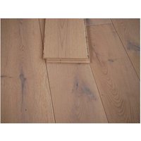 Eiche Parkett, Landhausdiele, Country, gebürstet, geräuchert, weiß geölt, 14 x 190 x 1900 mm, 3 mm Nutzschicht  (2,888 m² pro Paket) von woodstore24