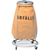VAR® Abfallsackständer aus Stahl, stapelbar, 3-Bein mit Rollen von VAR®