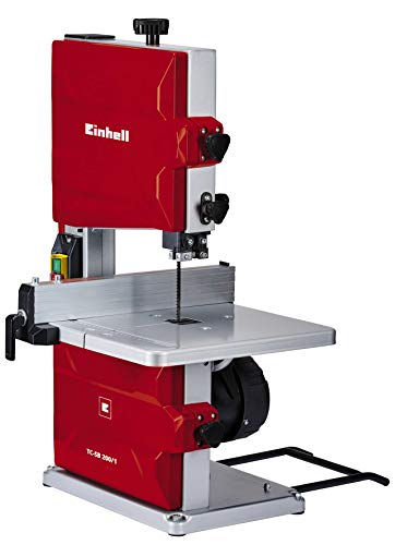 Einhell Bandsäge TC-SB 200/1 (werkzeugloser Sägeblattwechsel, Parallelanschlag, Höhenverstellung, kugelgelagerte Führung, Tisch stufenlos neigbar) von Einhell