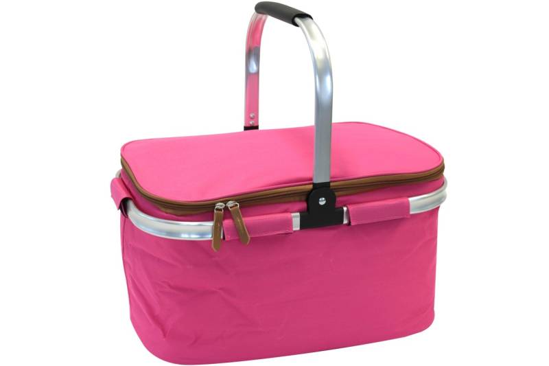 Einkaufs Korb Premium 23L faltbar Pink Einkaufskorb isoliert 46 cm