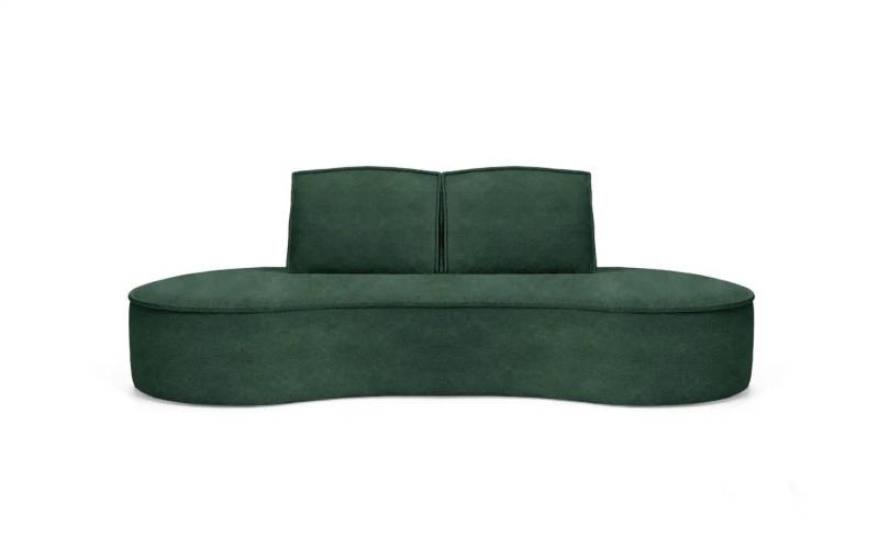 Einzelsofa  Flow ¦ grün ¦ Maße (cm): B: 234 H: 88 Polstermöbel > Sofas > 3-Sitzer - Höffner