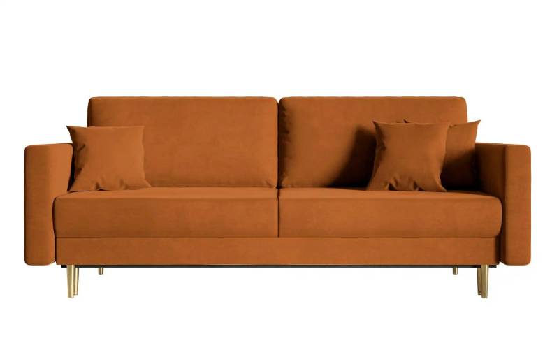 Einzelsofa mit Schlaffunktion Valico ¦ gelb ¦ Maße (cm): B: 230 H: 90 Polstermöbel > Sofas > 3-Sitzer - Höffner