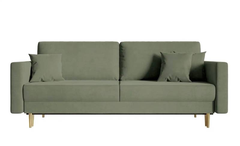 Einzelsofa mit Schlaffunktion Valico ¦ grün ¦ Maße (cm): B: 230 H: 90 Polstermöbel > Sofas > 3-Sitzer - Höffner