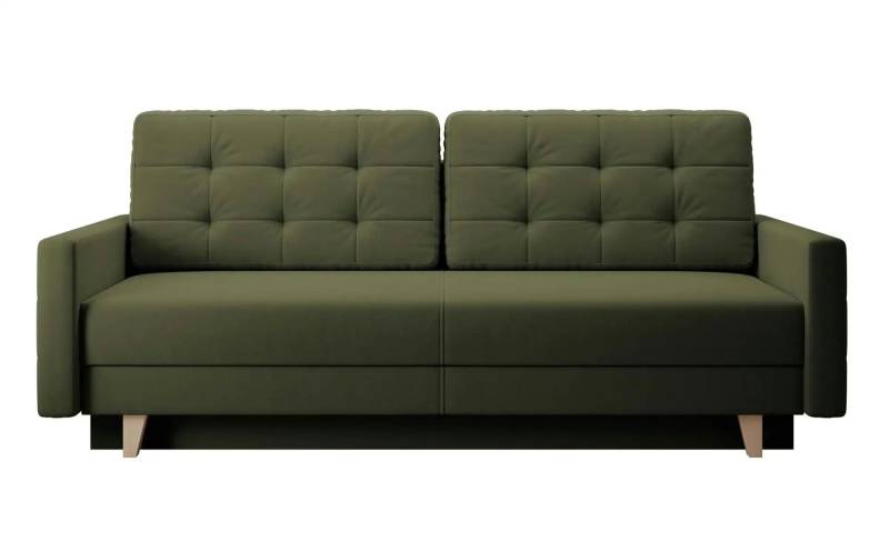 Einzelsofa mit Schlaffunktion Verat ¦ grün ¦ Maße (cm): B: 226 H: 98 Polstermöbel > Sofas > 3-Sitzer - Höffner