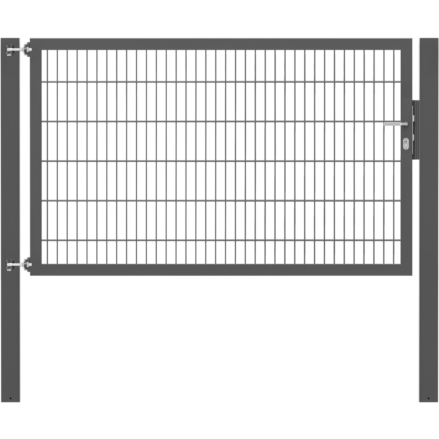 Einzeltor Flexo Plus 200 cm x 120 cm Pfosten 100 cm x 100 cm Anthrazit Einzeltor Flexo Plus 200 cm x 120 cm Pfosten 100 cm x 100 cm Anthrazit von -