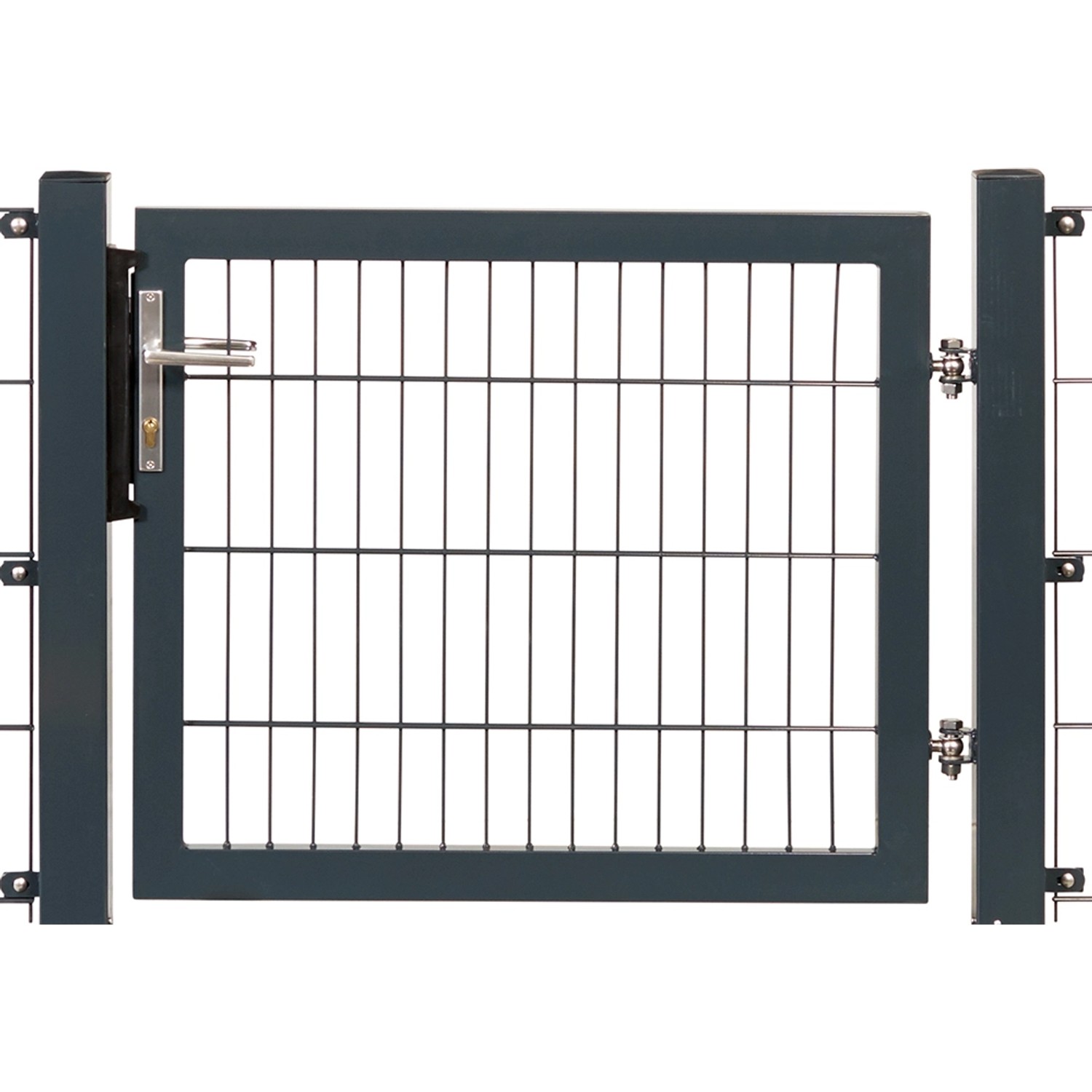 Einzeltor Premium Doppelstabmattenfüllung Anthrazit Rahmen 140 x 100 cm Einzeltor Premium Doppelstabmattenfüllung Anthrazit Rahmen 140 x 100 cm