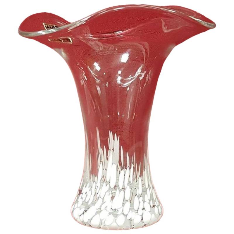 Vase Dekorative Handarbeit 17 cm Eisch Weiß gebraucht - gut