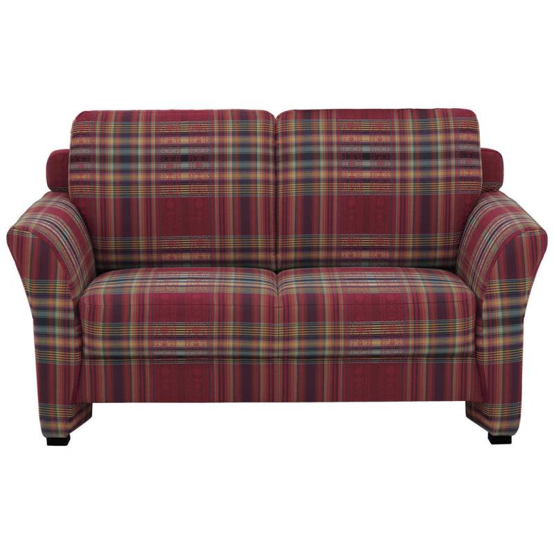 Elegando 2-SITZER-SOFA Dunkelrot, Weinrot
