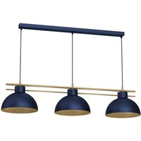 Elegante Hängelampe Dunkelblau Gold E27 115 cm lang von Luminex