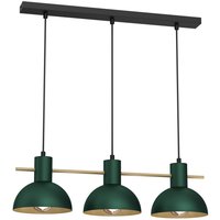 Elegante Hängelampe Dunkelgrün Gold E27 64 cm lang von Luminex