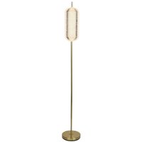 Elegante LED Stehleuchte Metall 154 cm 23 W in Messing Elegante LED Stehleuchte Metall 154 cm 23 W in Messing von 121004