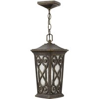 Elegante Pendelleuchte außen Braun Rustikal IP44 von ELSTEAD
