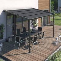 empasa | elektrische Pergola TROJA - Terrassenüberdachung mit LED-Beleuchtung...