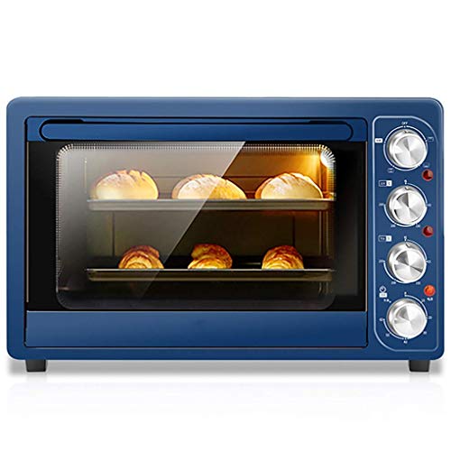 Elektrischer Haushaltsofen, Multifunktions-Miniofen, 32 L Fassungsvermögen, Unabhängige Temperaturregelung, 1500 W, Konvektions-Aufsatz-Toaster Aus Edelstahl, Nützlich