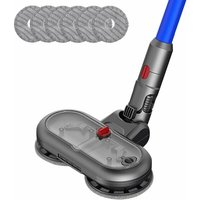 Elektrischer Wischkopf für Dyson V15 V11 V10 V7 V8 Staubsauger, Dyson Bürstenaufsatz mit abnehmbarem Wassertank, 6 waschbare Wischmopps, Dyson Elektrischer Wischkopf für Dyson V15 V11 V10 V7 V8 Staubsauger, Dyson Bürstenaufsatz mit abnehmbarem Wassertank, 6 waschbare Wischmopps, Dyson