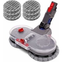 Elektrischer Wischkopf für Dyson V15 V11 V10 V8 V7 mit eingebautem Wassertank, LED-Licht, waschbarer Wischmopp Elektrischer Wischkopf für Dyson V15 V11 V10 V8 V7 mit eingebautem Wassertank, LED-Licht, waschbarer Wischmopp