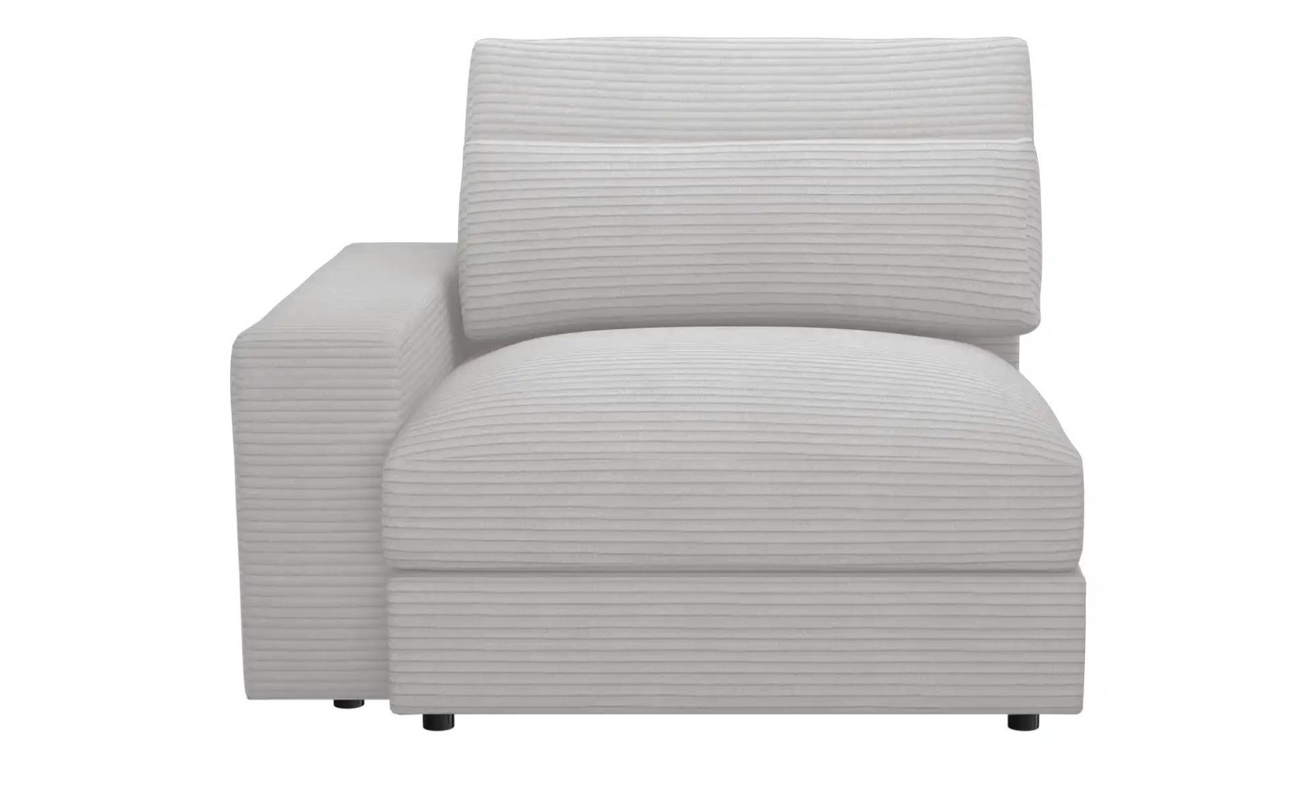 Element Einsitzer Armlehne links Branna ¦ grau ¦ Maße (cm): B: 116 H: 88 T: 120.0 Polstermöbel > Sofas > Modulsofas - Höffner
