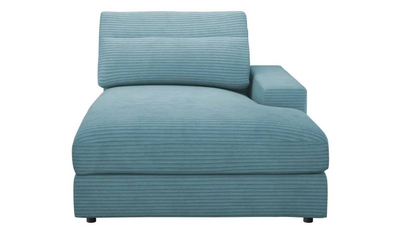 Element Ottomane mit Armlehne rechts Branna ¦ türkis/petrol ¦ Maße (cm): B: 116 H: 88 T: 164.0 Polstermöbel > Sofas > Modulsofas - Möbel Kraft
