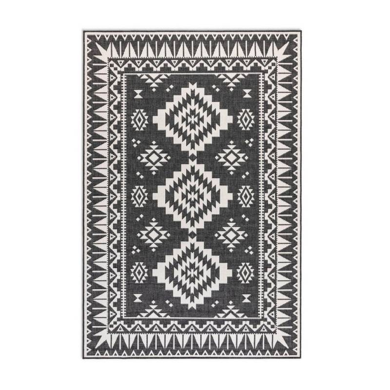 Elle Decoration OUTDOORTEPPICH Schwarz, Weiß