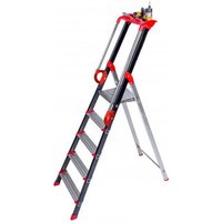 Eloxierte Stehleiter 6 Stufen - Maximale Arbeitshöhe 3.20m - 239206